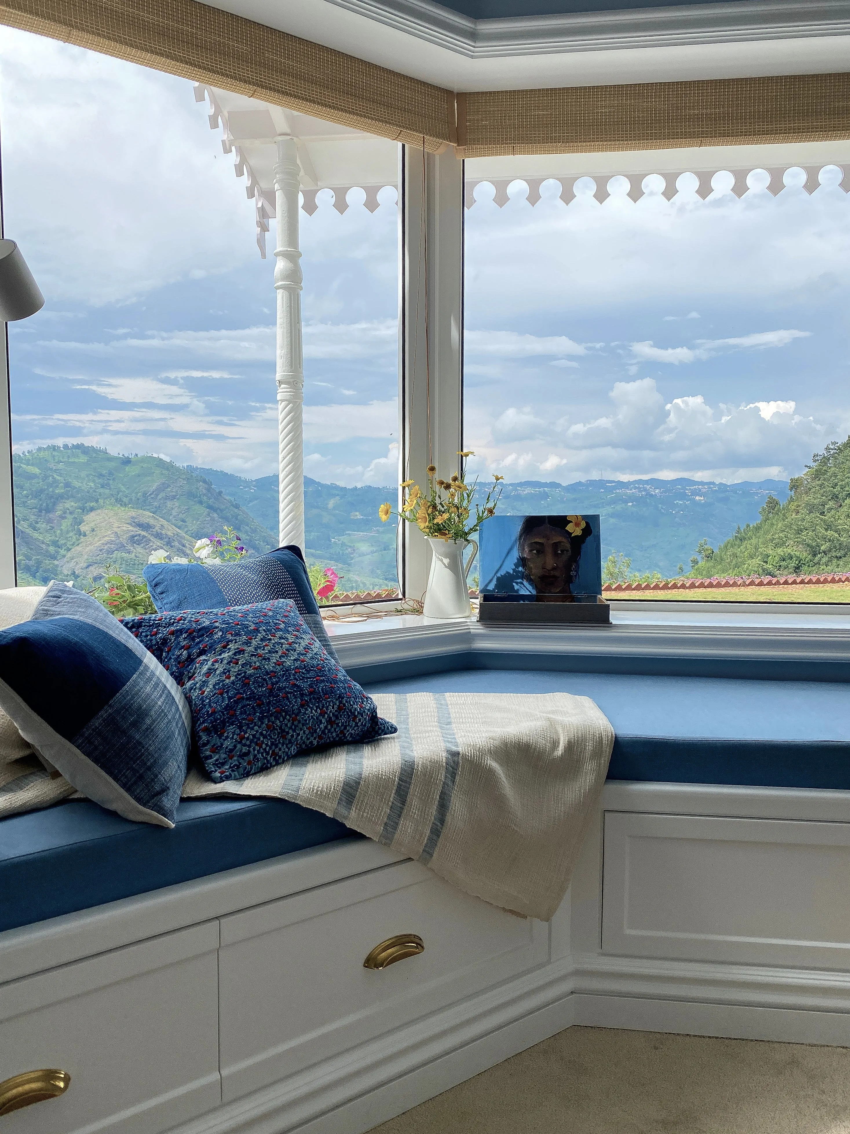 Window nook overlooking the Nilgiris, Coonoor